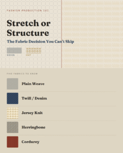 Stretch or Structure: The Fabric Decision You Can’t Skip